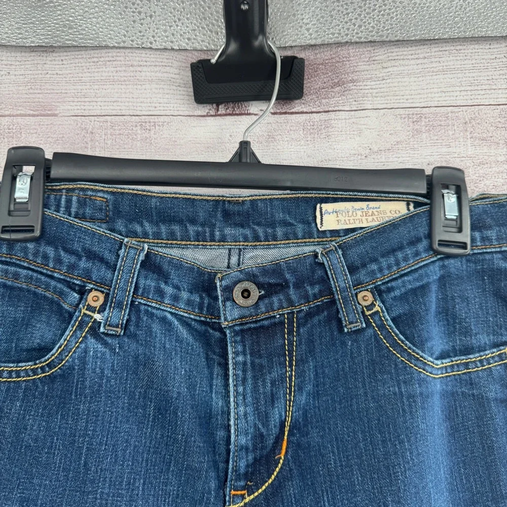 Polo‎ Ralph Lauren Kelly Jeans Stretch Denim Bootcut Dark Wash Women's Size 8 - Picture 8 of 16
